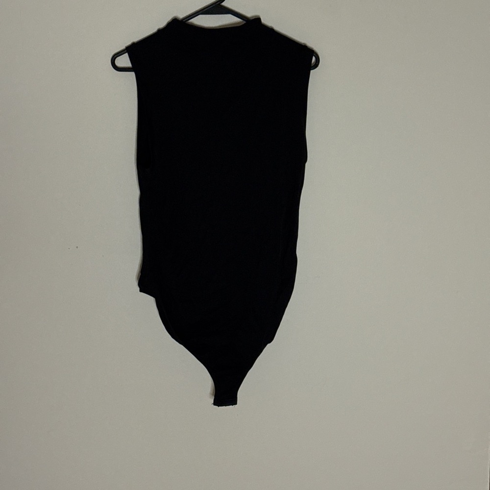 Sleeveless Black Bodysuit